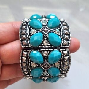 NEW! Turquoise Clamper Statement Bracelet